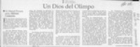 Un dios del Olimpo  [artículo] Carolina Andonie Dracos.
