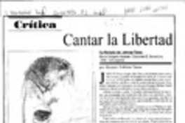 Cantar la libertad  [artículo] Hernán Poblete Varas.