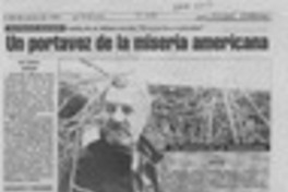 Un portavoz de la miseria americana  [artículo] Elisa Cárdenas.
