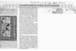 Escritores nos enviaron  [artículo].