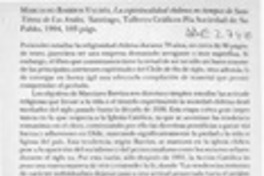 La espiritualidad chilena de Santa Teresa de Los Andes  [artículo] Marco Antonio León León.