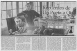 Recuerdos de un poeta a otro