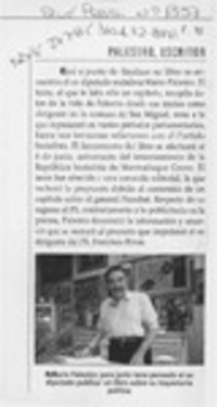 Palestro, escritor  [artículo].