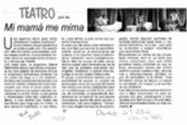 Mi mamá me mima  [artículo] As.