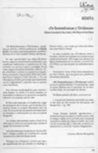 "De remembranzas y olvidanzas"