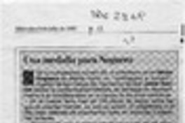 Una Medalla para Noguera  [artículo].