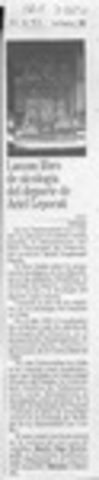 Lanzan libro de sicología del deporte de Ariel Leporati  [artículo] C. C.