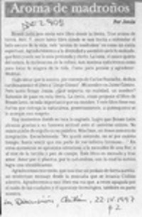 Aroma de madroños  [artículo] Jonás.