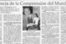 Esencia de la comprensión del mundo  [artículo].