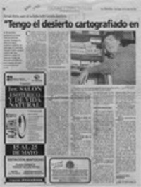 "Tengo el desierto cartografiado en la cara"  [artículo] Leopoldo Pulgar I.