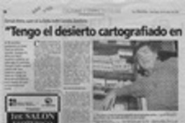 "Tengo el desierto cartografiado en la cara"  [artículo] Leopoldo Pulgar I.