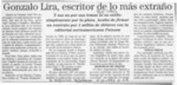 Gonzalo Lira, escritor de lo más extraño  [artículo].