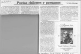 Poetas chilenos y peruanos  [artículo] Marino Muñoz Lagos.