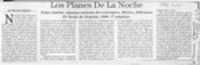Los planes de la noche  [artículo] Marcelo Pellegrini.