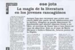 La Magia de la literatura en los jóvenes rancagüinos