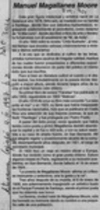 Manuel Magallanes Moure  [artículo].