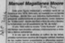 Manuel Magallanes Moure  [artículo].