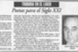 Poetas para el siglo XXI  [artículo] Jaime Miguel Gómez Rogers.