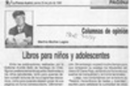 Libros para niños y adolescentes