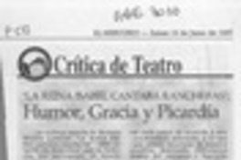 "La reina Isabel cantaba rancheras", humor, gracia y picardía  [artículo] Carola Oyarzún L.
