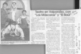 Teatro en Valparaíso, con "Las máscaras" y "El baúl"  [artículo].