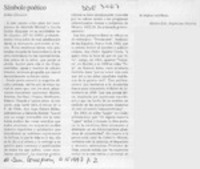 Símbolo poético  [artículo] Héctor Eduardo Espinoza Viveros.