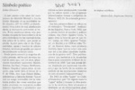 Símbolo poético  [artículo] Héctor Eduardo Espinoza Viveros.