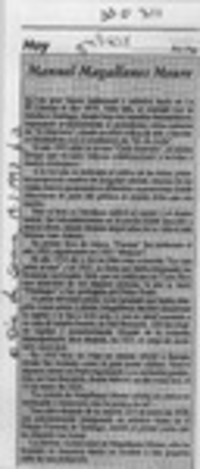 Manuel Magallanes Moure  [artículo] Fap.