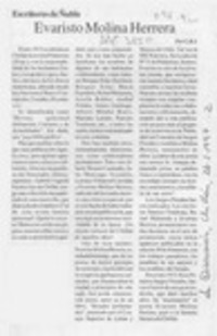 Evaristo Molina Herrera  [artículo] C. R. I.