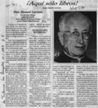 Don Manuel Larraín  [artículo] Jorge Abasolo Aravena.