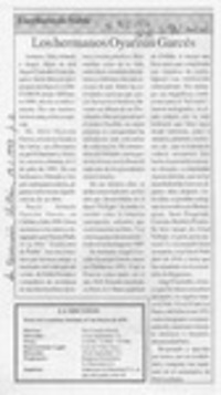 Los hermanos Oyarzún Garcés  [artículo] C. R. I.