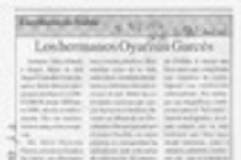 Los hermanos Oyarzún Garcés  [artículo] C. R. I.