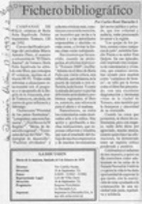 Fichero bibliográfico  [artículo] Carlos René Ibacache I.