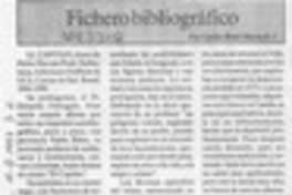 Fichero bibliográfico  [artículo] Carlos René Ibacache I.