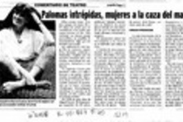 Palomas intrépidas, mujeres a la caza del macho  [artículo] Leopoldo Pulgar I.