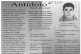 Antídoto  [artículo] Enrique Villablanca.