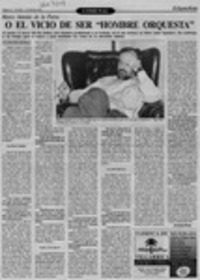 O el vicio de ser "hombre orquesta"  [artículo] Víctor Silva Mondaca.