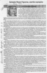 Salvador Reyes Figueroa, escritor copiapino  [artículo] Oriel Alvarez Gómez.