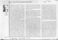 Un destino sudamericano  [artículo] Jorge Edwards.