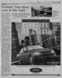 Declaran "zona típica" costa de Isla Negra