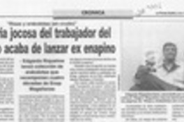 Memoria jocosa del trabajador del petróleo acaba de lanzar ex enapino  [artículo].