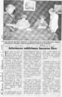 Enfermeras valdivianas lanzaron libro  [artículo].