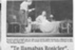 "Te llamabas Rocicler"  [artículo].