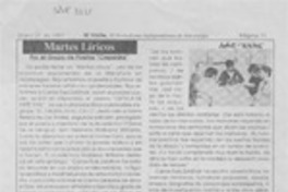 Martes líricos  [artículo].