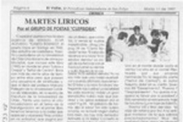 Martes líricos  [artículo].