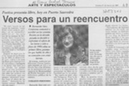 Versos para un reencuentro  [artículo].