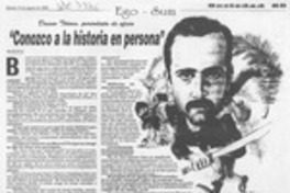 "Conozco a la historia en persona"  [artículo] Marcela Ramos.