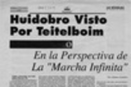 En la perspectiva de la "Marcha infinita"