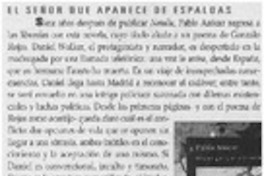 El Señor que aparece de espaldas