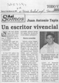 Un Escritor vivencial